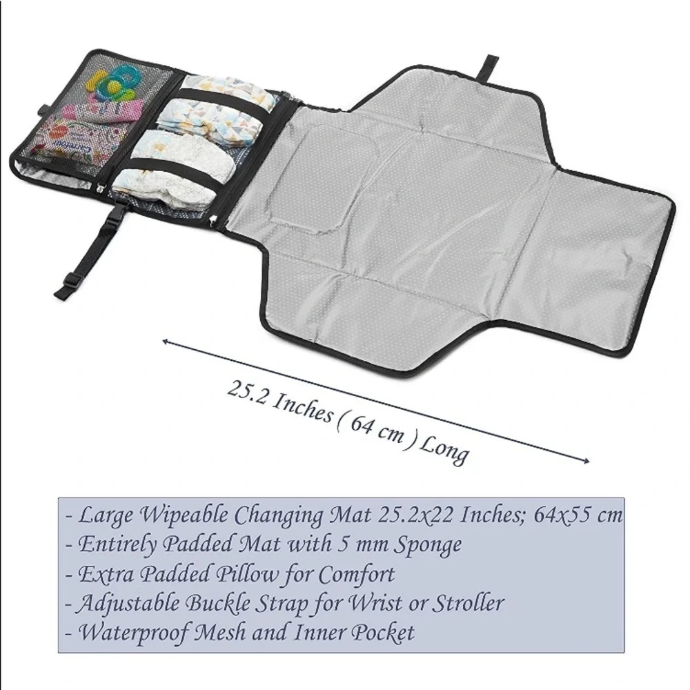 NWT Portable Changing Pad - Premium Travel Station